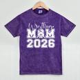 Senior 2026 Wrestling Mom Proud Senior 2026 Mom Graduation Mineral Wash Tshirts Mineral Purple
