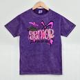 Senior 2027 Class Of 2027 Coquette Girl Pink Graduation 2027 Mineral Wash Tshirts Mineral Purple
