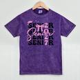 Senior 2027 Class Of 2027 Coquette Pink Bow Graduation 2027 Mineral Wash Tshirts Mineral Purple
