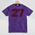 Senior 2027 Maroon Senior Class Of 27 Jersey Graduation Mineral Wash Tshirts Mineral Purple