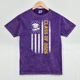 Senior 26 Class Of 2026 American Flag Graduation 2026 Mineral Wash Tshirts Mineral Purple