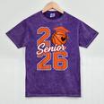 Senior Basketball Class Of 2026 Crew Basketball Graduation Mineral Wash Tshirts Mineral Purple
