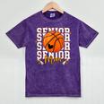 Senior Basketball Mom 2026 Basketball Graduation Mineral Wash Tshirts Mineral Purple