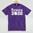 Senior Bowling Class Of 2026 Graduation School Graduate Mineral Wash Tshirts Mineral Purple