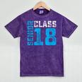 Senior Class 18 Shirt Graduation Apparel T-Shirt Mineral Wash Tshirts Mineral Purple