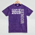 Senior Class Of 2019 19 High School Graduation Tee Mineral Wash Tshirts Mineral Purple