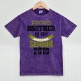 Senior Class Of 2019 Tshirt Graduation Awesome Brother Mineral Wash Tshirts Mineral Purple
