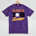 Senior Class Of 2019 Tshirt Graduation School Baseball Mineral Wash Tshirts Mineral Purple