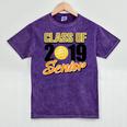Senior Class Of 2019 Tshirt Graduation School Volleyball Mineral Wash Tshirts Mineral Purple