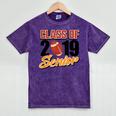 Senior Class Of 2019 Tshirt Graduation Students Football Mineral Wash Tshirts Mineral Purple