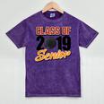 Senior Class Of 2019 Tshirt Graduation Students Hockey Mineral Wash Tshirts Mineral Purple