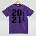 Senior Class Of 2021 Graduation High School College Mineral Wash Tshirts Mineral Purple