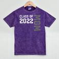 Senior Class Of 2022 Mom Graduation Mineral Wash Tshirts Mineral Purple