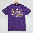Senior Class Of 2023 Graduation Graduate Mineral Wash Tshirts Mineral Purple