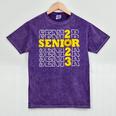 Senior Class Of 2023 Sunflower Graduation Seniors 23 Mineral Wash Tshirts Mineral Purple