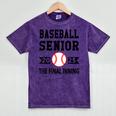 Senior Class Of 2025 Baseball Senior Night Graduation Party Mineral Wash Tshirts Mineral Purple