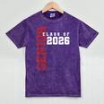 Senior Class Of 2026 Graduation Grad 26 Mineral Wash Tshirts Mineral Purple