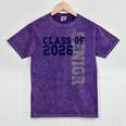 Senior Class Of 2026 Graduation Year High School & College Mineral Wash Tshirts Mineral Purple