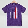 Senior Class Of 2026 Patriotic American USA Flag Graduation Mineral Wash Tshirts Mineral Purple