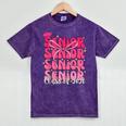 Senior Class Of 2026 Pink Coquette Bow Graduation 2026 Mineral Wash Tshirts Mineral Purple