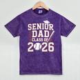 Senior Dad Class Of 2026 Graduate Baseball 2026 Graduation Mineral Wash Tshirts Mineral Purple