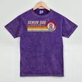 Senior Dad Class Of 2026 Graduation 2026 Graduate Vintage Mineral Wash Tshirts Mineral Purple