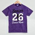 Senior Dance Mom Class Of 2026 Dancer Daughter Graduation Mineral Wash Tshirts Mineral Purple