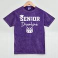 Senior Drumline Class Of 2026 Marching Band Graduation Mineral Wash Tshirts Mineral Purple