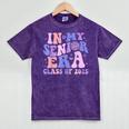 In My Senior Era Class Of 2025 Groovy Senior 2025 Graduation Mineral Wash Tshirts Mineral Purple