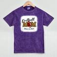 Senior Football Mom Class Of 2025 Graduation Graduate Mineral Wash Tshirts Mineral Purple