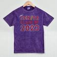 Senior Graduation Class Of 2023 High School College Graduate Mineral Wash Tshirts Mineral Purple