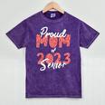 Senior Graduation Class Of 2023 Proud Mom Of 2023 Senior Mineral Wash Tshirts Mineral Purple