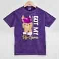 Senior Graduation TShirt 2019 Got My Diploma Llama Pun Shirt Mineral Wash Tshirts Mineral Purple