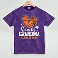 Senior Grandma Class Of 2026 Basketball Graduation Heart Mineral Wash Tshirts Mineral Purple