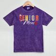 Senior Mom 2024 Graduation Heart Class Of 2024 Mineral Wash Tshirts Mineral Purple