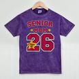 Senior Mom 2026 Proud Senior Mom Class Of 26 For Graduation Mineral Wash Tshirts Mineral Purple