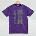 Senior Mom 2026 Wrestling Athlete Proud Parent Graduation Mineral Wash Tshirts Mineral Purple