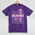 Senior Mom 2027 Class Of 2027 Coquette Bow Graduation 2027 Mineral Wash Tshirts Mineral Purple