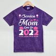 Senior Mom Of A Class Of 2022 Heart School Graduation Mineral Wash Tshirts Mineral Purple