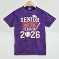 Senior Mom Class Of 2026 Graduate Baseball 2026 Graduation Mineral Wash Tshirts Mineral Purple