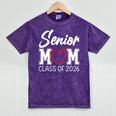 Senior Mom Class Of 2026 Graduation Premium Tri-Blend Mineral Wash Tshirts Mineral Purple
