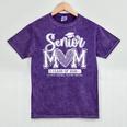 Senior Mom Class Of 2026 Senior Mama 2026 Graduation Leopard Mineral Wash Tshirts Mineral Purple