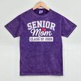Senior Mom Class Of 2026 Senior Mama 2026 Graduation Women Mineral Wash Tshirts Mineral Purple