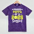 Senior Poppa 2025 Tennis Class Of 2025 Graduation Mineral Wash Tshirts Mineral Purple