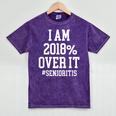 Senioritis Shirt For Seniors Graduation Class Of 2018 Mineral Wash Tshirts Mineral Purple
