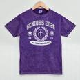 Seniors Class Of 2026 Christian Graduation Religious Grad Mineral Wash Tshirts Mineral Purple
