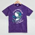 Shark Don’t Like People Antisocial Introvert Mineral Wash Tshirts Mineral Purple
