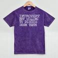 Shark Fossils Introvert But Willing To Discuss Shark Teeth Mineral Wash Tshirts Mineral Purple