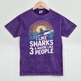 I Like Sharks & Maybe Like 3 People Humor Introverts Summer Mineral Wash Tshirts Mineral Purple I Like Sharks & Maybe Like 3 People Humor Introverts Summer Mineral Wash Tshirts Mineral Purple