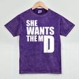 She Wants The MD Shirt Medical Graduation Doctor Mineral Wash Tshirts Mineral Purple